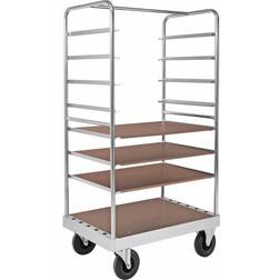 Konga Mekaniska mek 120 x 80 Sähkösinkitty/MDF, musta Pöytävaunu