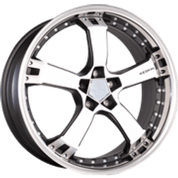 Keskin Wheels KT109518510025MBFS Fälg Rims Mattsvart Polerad Kant