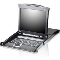 Aten CL5708M 19 Zoll KVM Konsole, 17'' TFT mit Tastatur DE