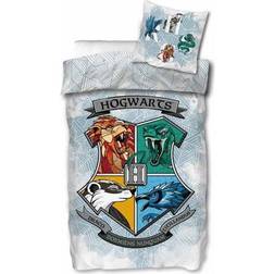 Licens Harry Potter sengetøj - - Sengesæt logo Hogwarts 140x200cm