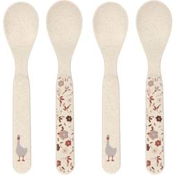 Lässig Spoon Set PP/Cellulose Tiny Farmer Goose nature