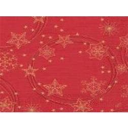 Duni Serviet 40x40 cm 3-lag Star Shine Red,4 pk x 250 stk/krt