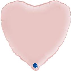Ballongkungen Folieballon Hjerte Satin Pastel Pink