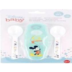 Baby Lot De 2 Cuillères Etui De Voyage Mickey