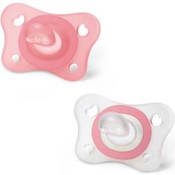 Chicco Sucette PhysioForma Mini Soft 2m Rose Lot de 2 Physiologique Silicone