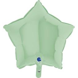Grabo Folieballon Stjerne Pastelgrøn Mat 45 cm