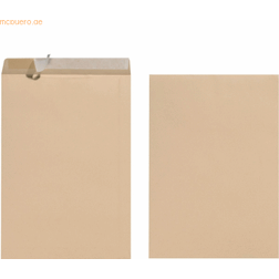 Herlitz pochettes d'expédition b4, auot-adhésives, brun sans fenêtre, en papier récyclé kraft, 100 g m2, poids 20,1gcontenu 1