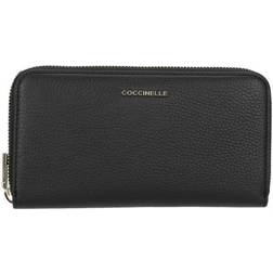 Coccinelle Metallic Soft Wallet Leather Nero