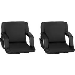 Flash Furniture Malta Portable Lightweight Reclining Stadium Chair Set of 2