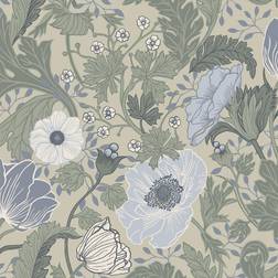Midbec Dutch Wallcoverings Fagelsang Anemone Blue