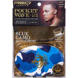 Kiss Premium Pocket Wave X Bow Wow Curved Palm Boar Brush with Case