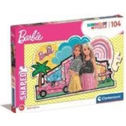 Clementoni Children Puzzle 27163 Pussel 104 Shaped Barbie, 6-8 år, Pussel för barn