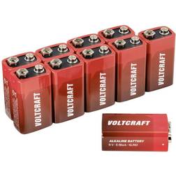 Voltcraft 6LR61 9 V PP3 battery Alkali-manganese 550 mAh 9 V 10 pc(s)