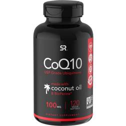 Sports Research CoQ10 100mg Enhanced with Coconut Oil Bioperine