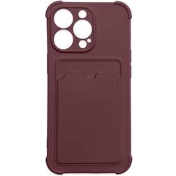 Card Armor Series iPhone 13 Pro Max Silicone Case Raspberry