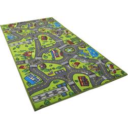 Little Helper Kids Carpet Playmat Rug City Life Great for Playing with Cars and Toys Play, Learn and Have Fun Safely Kids Baby, Children Educational Road Traffic Play Mat, for Bedroom Play Room Game Safe Area