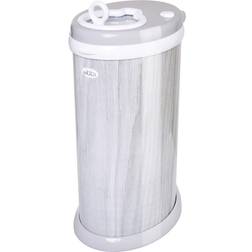 Ubbi Steel Diaper Pail, Odor Locking, No Special Bag Required, Award-Winning, Registry Must-Have, Woodgrain