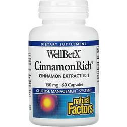 Natural Factors WellBetX Cinnamon Extract 150 60 pcs