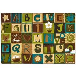 Carpets For Kids 11726 Toddler Alphabet Blocks - Nature 6