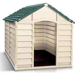 Starplast Dog Kennel Beige Green-Large, Beige/Green