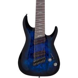 Schecter Schecter Guitar Research Omen Elite-8 Ms Electric Guitar See-Thru Blue Burst