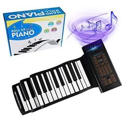 88 Keys Portable Piano With Storage Bag,Keyboard Hand Roll Piano,Roll Up Keyboard Piano, Foldable Piano,Roll Out Piano,Kids Keyboard Piano, Travel Piano …