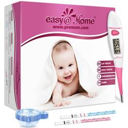 Easy@Home Fertility Combo Kit: 20 HcG 50 LH 1 Basal Thermometer 70 Cups EZTB-S-521C