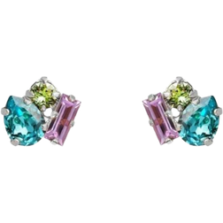 Caroline Svedbom Isa Earrings - Silver/Multicolour