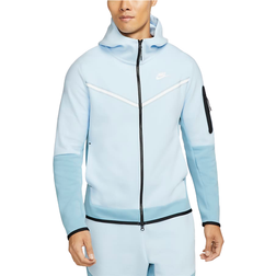 Nike Sportswear Tech Fleece Full-Zip Hoodie Men - Celestine Blue/Worn Blue/White