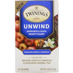 Twinings Passionflower & Chamomile Herbal Tea - Unwind & Support a Good Night's Sleep - Caffeine Free 18 Tea