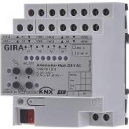 Gira Blind actuator 4-gang, 230 V AC 12-48 V DC with manual activation KNX