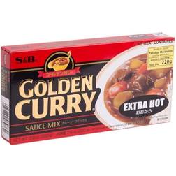 S&B Golden Curry Sauce Mix Extra Hot 12 Servings 220g