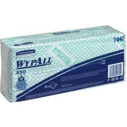 Wypall X50 Cleaning Cloths Green 50 7442