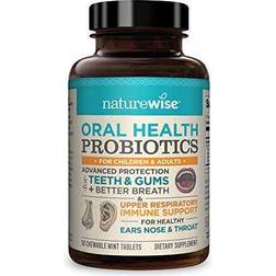 NatureWise Time Release Probiotics Oral Health Fresh Mint 3 billion
