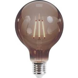 Forever Light LED-lampa Glödtråd E27 G95 4W 230V 2000K 400lm COG, Sotat glas