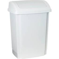 Plast Team soptunna med gungande lock, 25 l, vit, en storlek