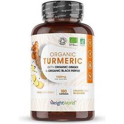 WeightWorld Certified Organic Turmeric with Black Pepper Ginger