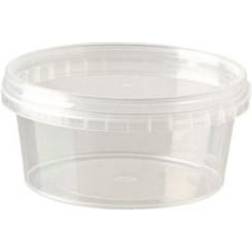 Diverse Plastbæger m/låg 180 ml Ø92 mm Rund PP Klar 200stk
