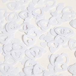 Globos Hjerte Udstanset Konfetti Hvid