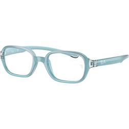 Ray-Ban Junior Rb9074 Kids Light Blue Clear Lenses Polarized 41-16 Light Blue 41-16