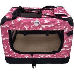 Hugglepets Pink Camo, Medium HugglePets Fabric Dog Crate, Mat Treat Food Bag