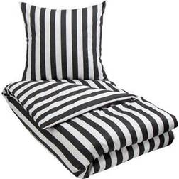 Borg Design 150x210cm Nordic Stripe Påslakan Grå, Vit