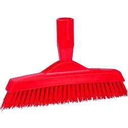 Vikan 70404 Grout Brush- Extra Stiff, Red