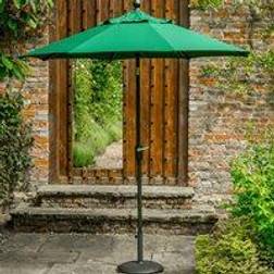 Norfolk Leisure 3m Elizabeth Crank and Tilt Green Parasol Green