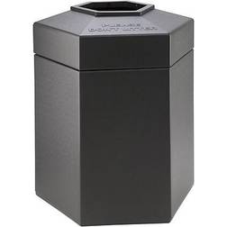 Commercial Zone Products PolyTec Series Hexagon Trash Can, Charcoal, 45