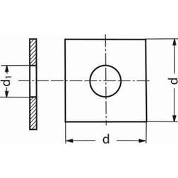 Lemvigh-Müller 12 FZV 40X40X4X14 4-kantet spændeplade