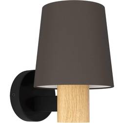 Eglo Vägglampa Edale tygskärm cappuccino Väggarmatur