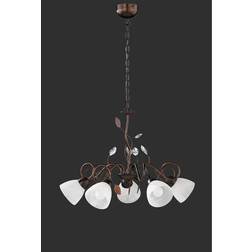 Trio Lighting Lysekrone 5L rustik Pendel