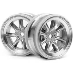 HPI Racing Mx60 8 Spoke Wheel Matte Chrome (3mm Offset)