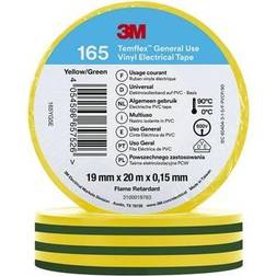 3M Temflextm El Vinyltape 165 Grøn/gul 19 Mm X 20 M